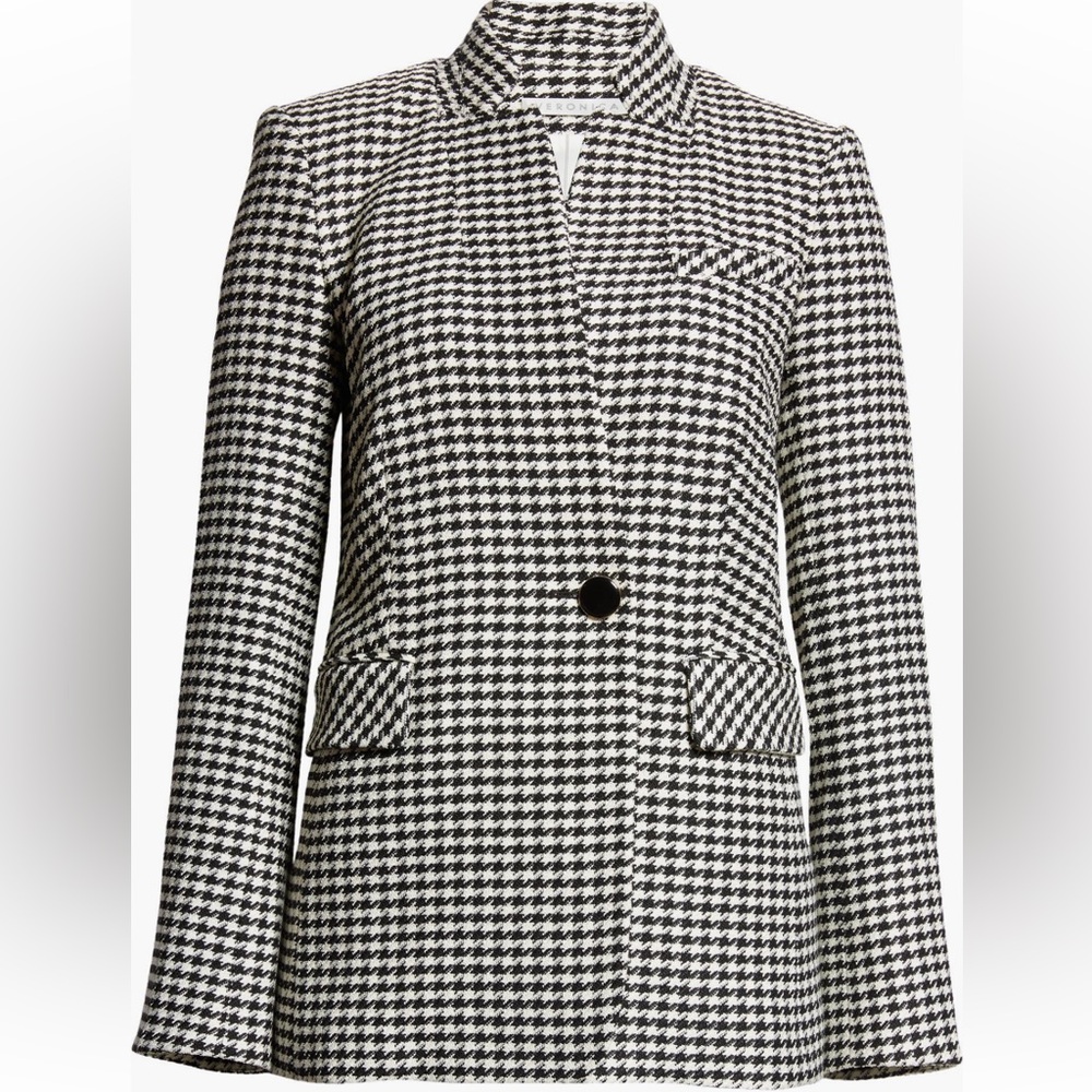 Veronica Beard Wilshire Dickey Jacket in Black/Off-White